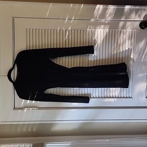 EUC- Banana Republic Classic Black Wrap long sleeve dress - Size Small